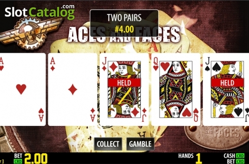 Скрин4. Aces And Faces HD слот