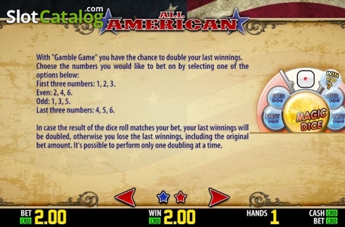 Скрин6. All American (Play Labs) слот