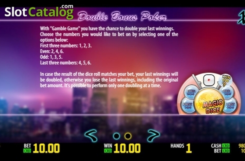Скрин5. Double Bonus Poker (Play Labs) слот