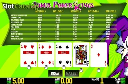 Скрин3. Joker Poker Kings HD слот