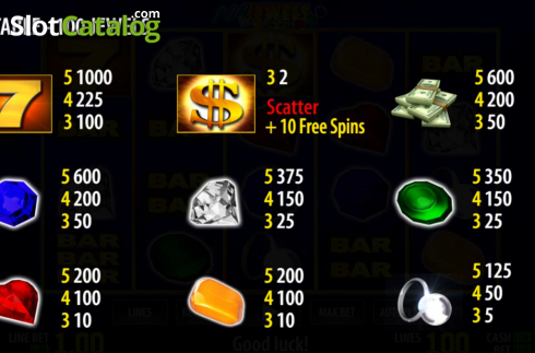 Скрин6. 100 Jewels слот