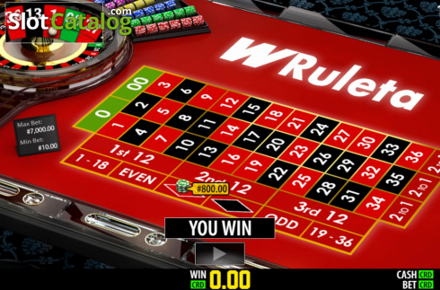 Скрин5. WRuleta Privee слот