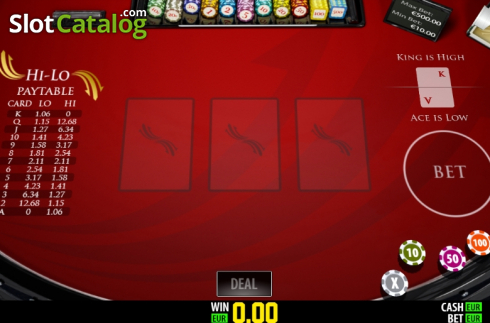 Скрин3. Hi-Lo Privee (Play Labs) слот