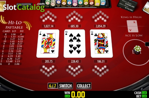 Скрин4. Hi-Lo Privee (Play Labs) слот