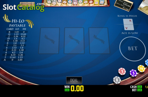 Скрин2. Hi-Lo Pro (Play Labs) слот
