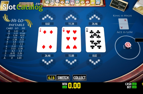 Скрин5. Hi-Lo Pro (Play Labs) слот