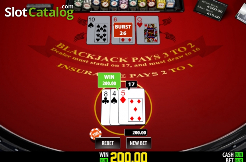 Скрин2. BlackJack Single Pprivee (Play Labs) слот
