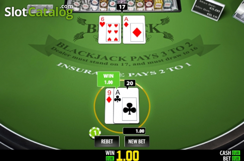 Скрин3. BlackJack Single (Play Labs) слот