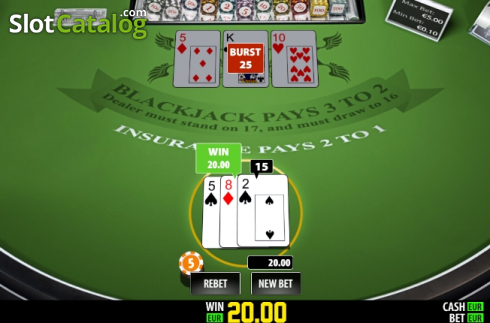 Скрин4. BlackJack Single (Play Labs) слот
