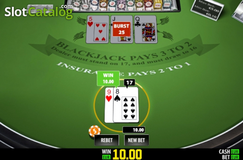 Скрин5. BlackJack Single (Play Labs) слот