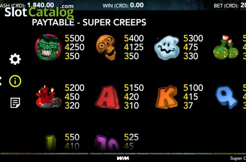 Скрин8. Super Creeps слот