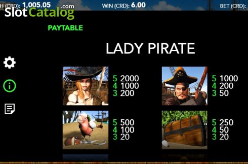 Скрин6. Lady Pirate слот