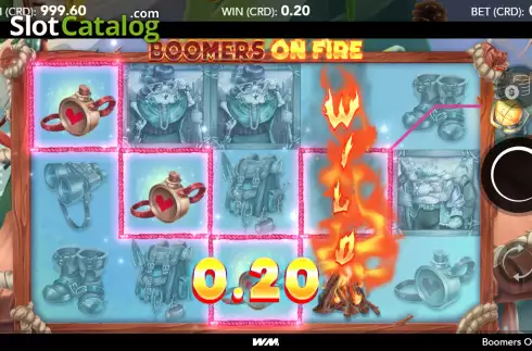 Скрин3. Boomers On Fire слот