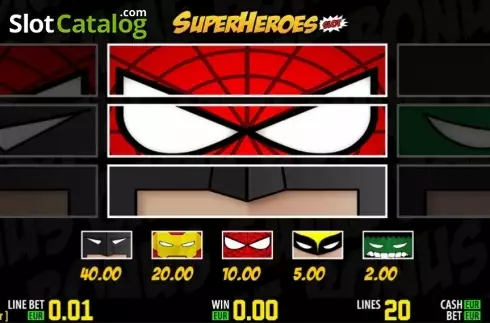 Скрин8. SuperHeroes HD слот