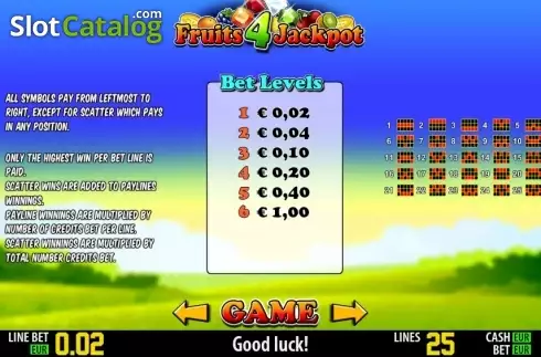 Скрин4. Fruits 4 Jackpot HD слот