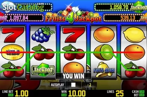 Скрин6. Fruits 4 Jackpot HD слот