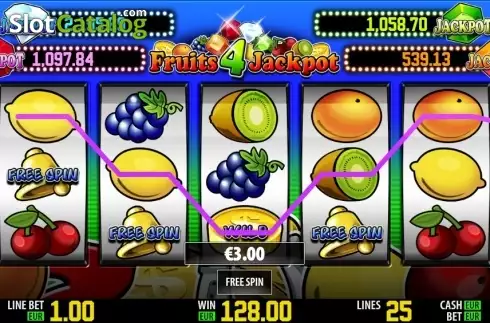 Скрин7. Fruits 4 Jackpot HD слот