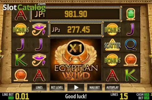 Скрин2. Egyptian Wild HD слот