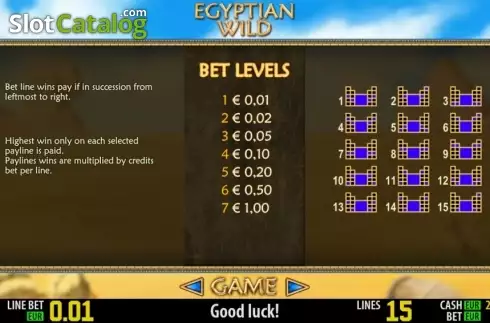 Скрин6. Egyptian Wild HD слот
