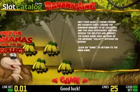 Скрин4. Banana King HD слот
