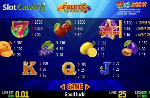 Скрин3. Fruits Evolution HD слот
