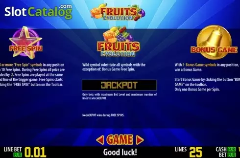 Скрин4. Fruits Evolution HD слот