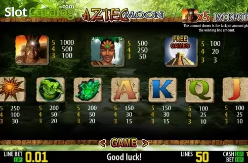 Скрин2. Aztec Moon HD слот