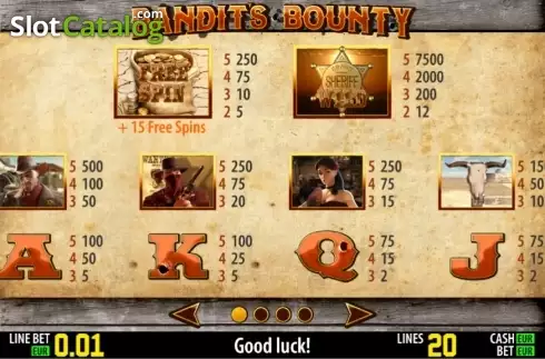 Скрин3. Bandit's Bounty HD слот