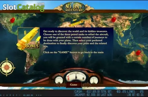 Скрин4. 80 Day Adventure HD слот