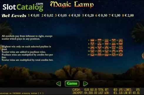 Скрин5. Magic Lamp HD слот