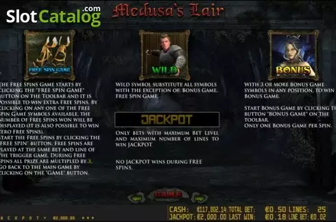 Скрин3. Medusa's Lair HD слот