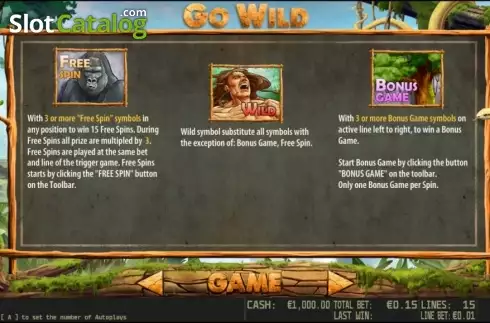 Скрин4. Go Wild HD слот