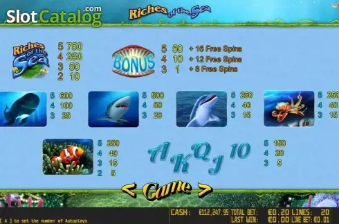 Скрин2. Riches of the Sea HD слот
