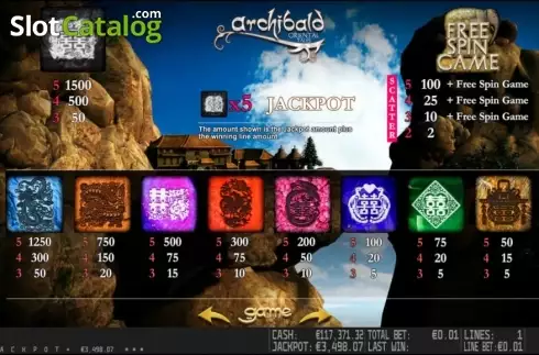 Скрин2. Archibald Oriental Tales HD слот