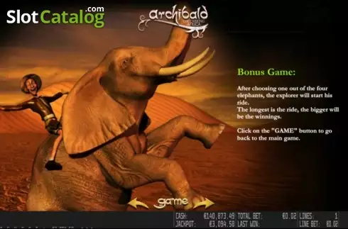 Скрин4. Archibald Discovering Africa HD слот