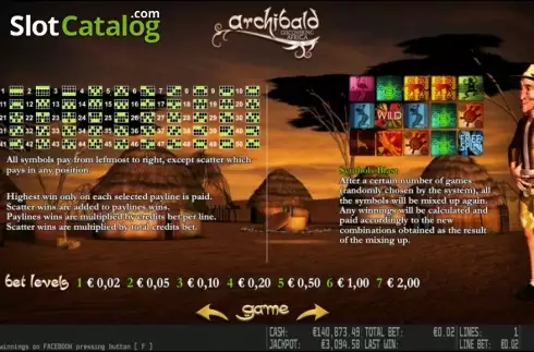 Скрин5. Archibald Discovering Africa HD слот