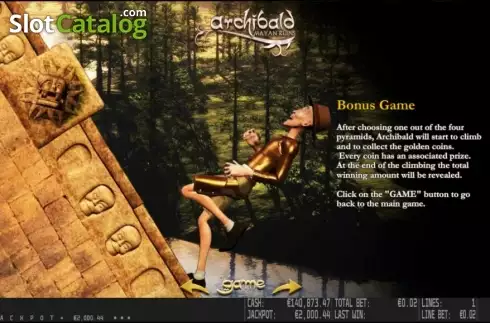 Скрин4. Archibald Mayan Ruins HD слот
