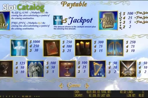 Скрин2. Dante's Paradise HD слот