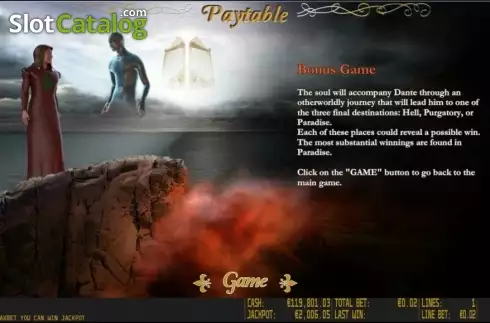 Скрин4. Dante's Paradise HD слот