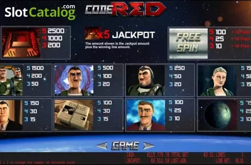 Скрин2. Code Red HD слот