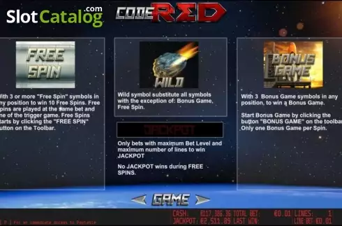 Скрин3. Code Red HD слот