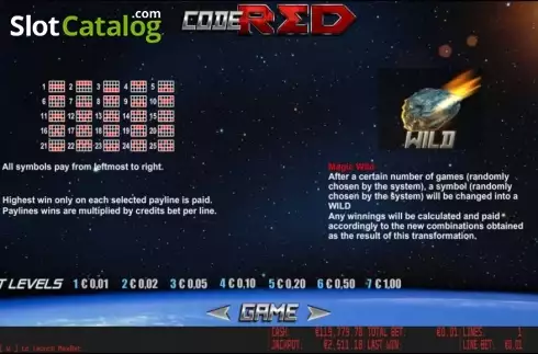 Скрин5. Code Red HD слот