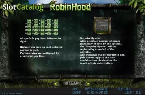 Скрин5. Robin Hood HD слот