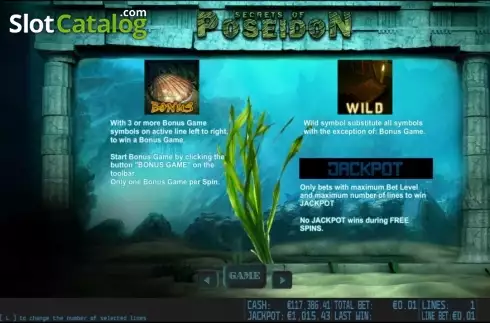Скрин4. Secrets of Poseidon HD слот
