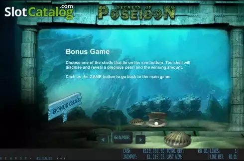 Скрин5. Secrets of Poseidon HD слот