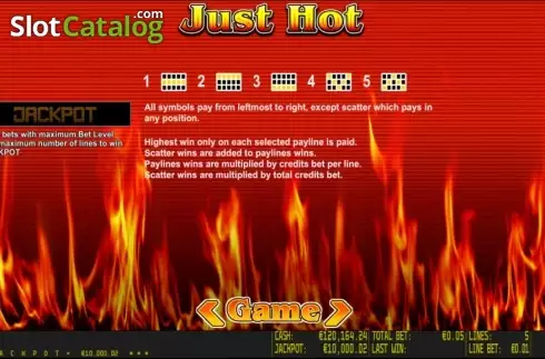 Скрин3. Just Hot HD слот