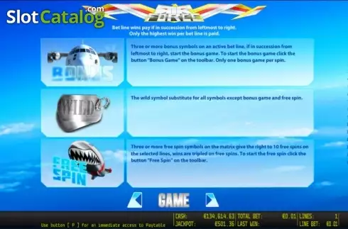 Скрин3. Air Force HD слот