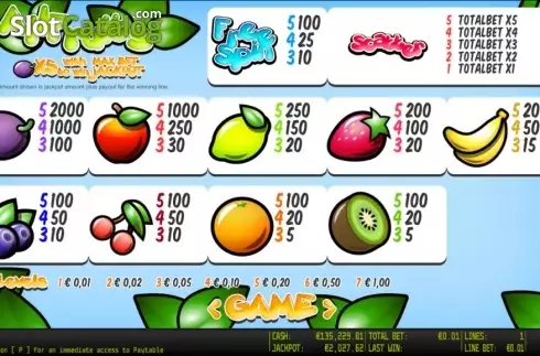 Скрин2. All Fruits HD слот