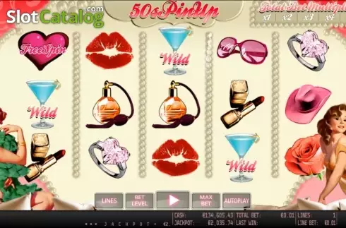 Скрин5. 50s PinUp HD слот