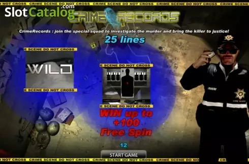 Скрин2. Crime Records HD слот